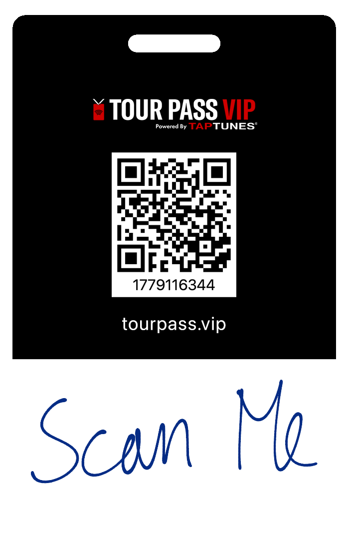 Tour Pass VIP pass back